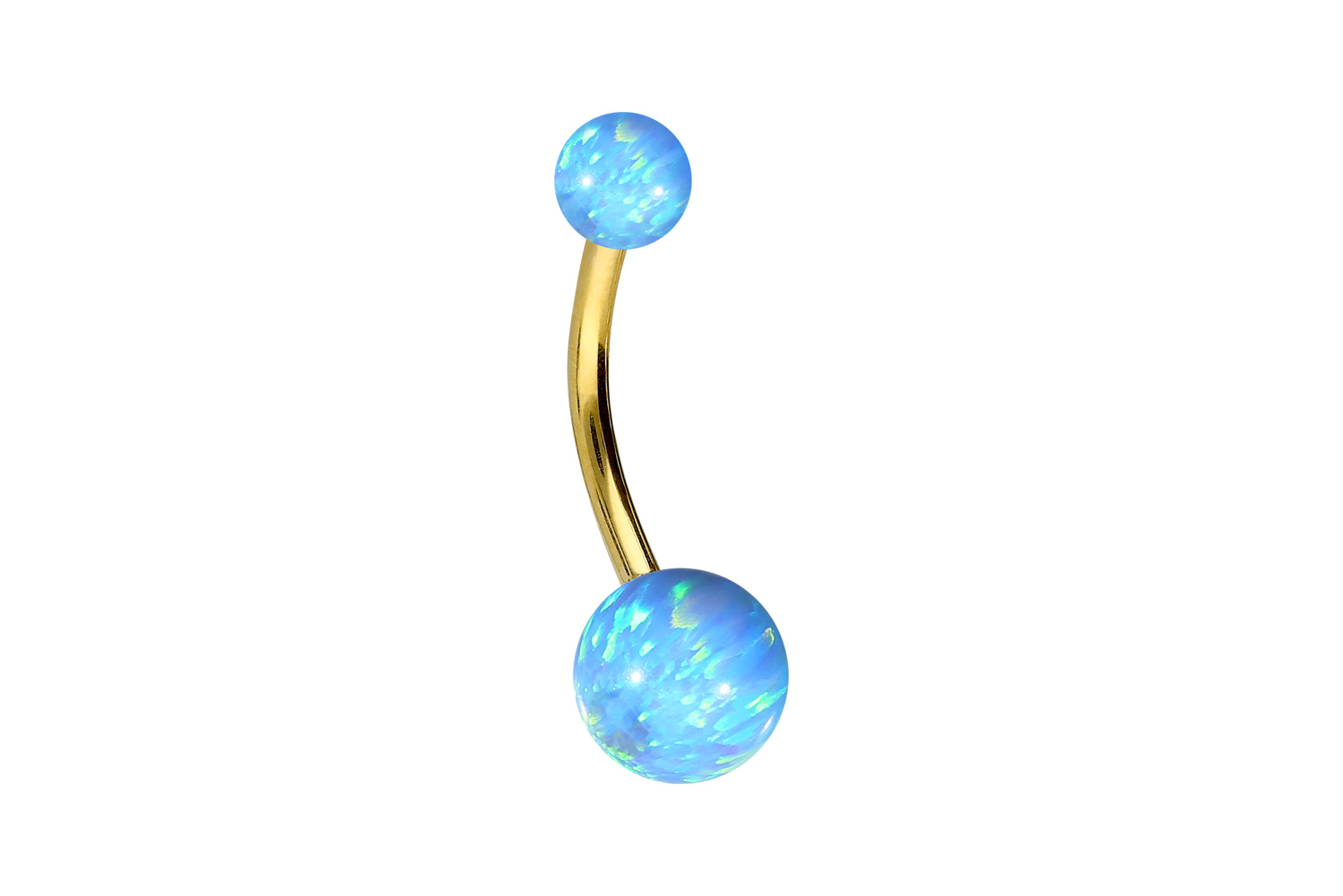 Titan Bananabell Piercing SYNTHETISCHE OPALE